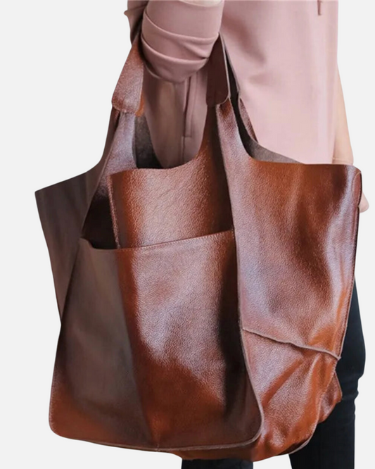 Oversized Leather Tote Bag