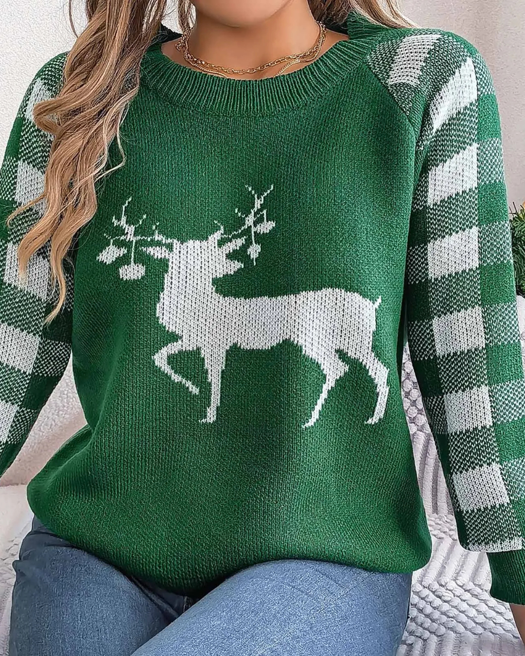 BE BEAU | Christmas Deer Jumper