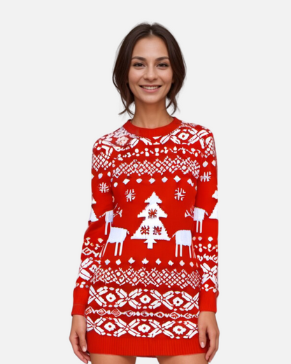 BE BEAU | Christmas Knitted Pullover Dresse