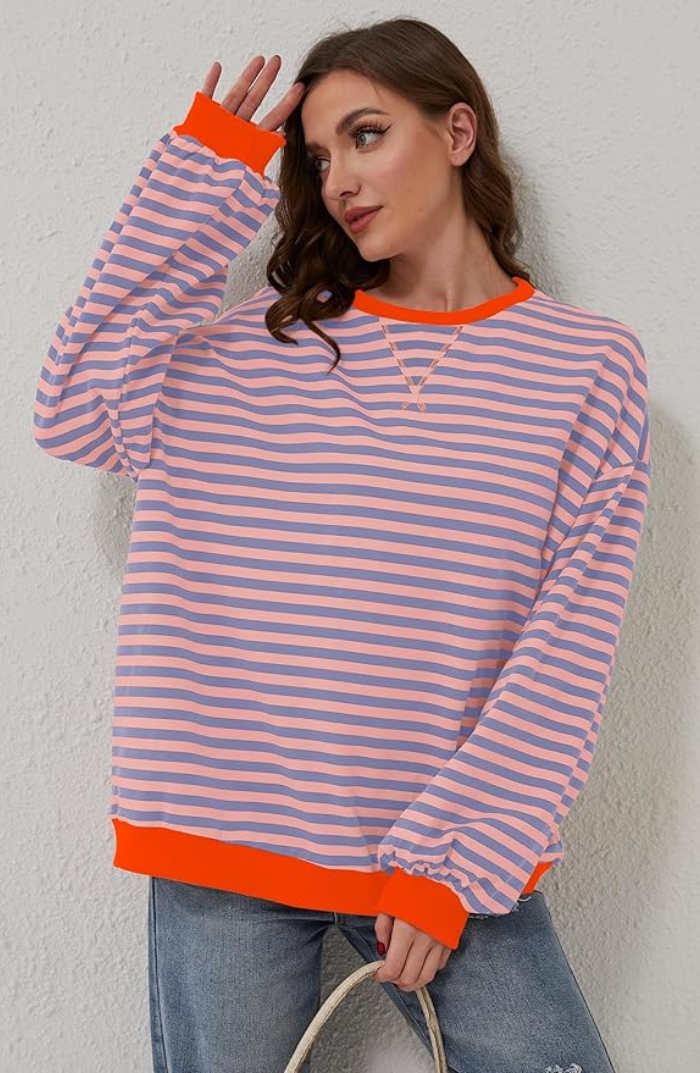 Ivy - STRIPED OVERSIZED SWEATER