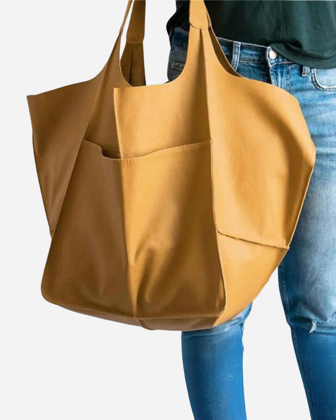 Oversized Leather Tote Bag