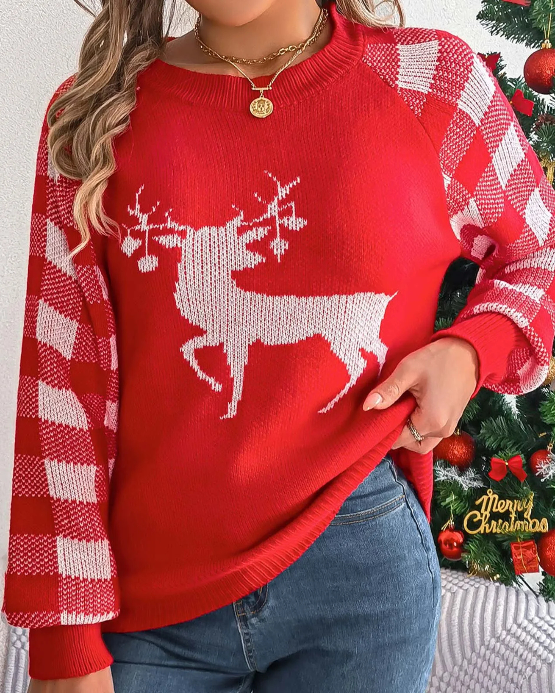 BE BEAU | Christmas Deer Jumper