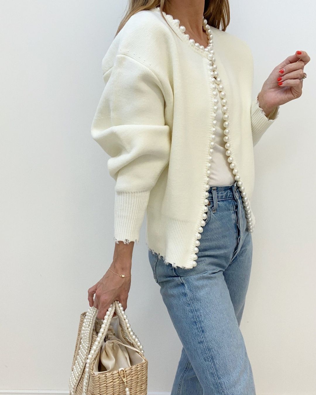 Hazel - Pearl Cardigan