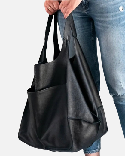 Oversized Leather Tote Bag