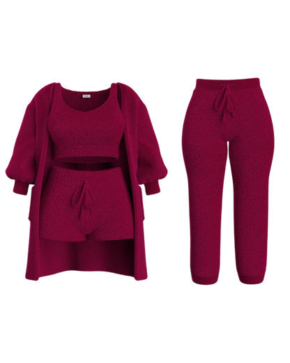 BEBEAU | 3 Piece Ultra Soft Knit Lounge Set