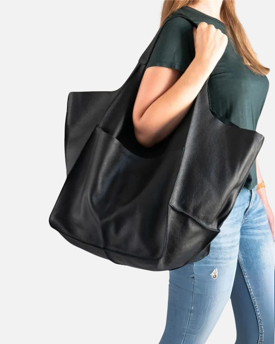 Oversized Leather Tote Bag