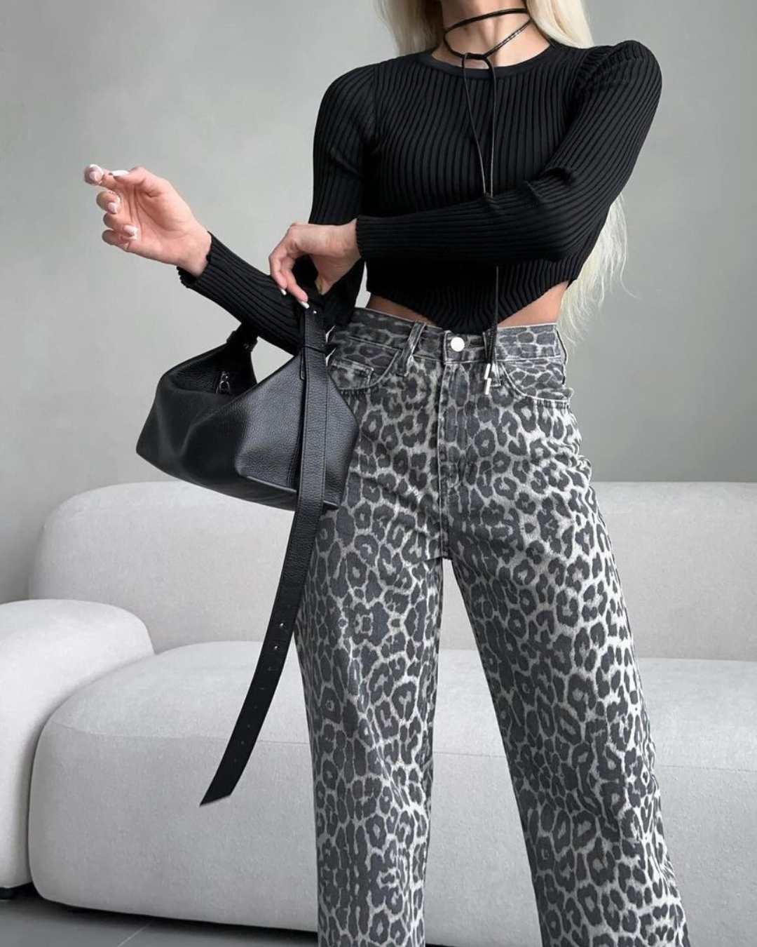 Kelly - Leopard Printed Jeans