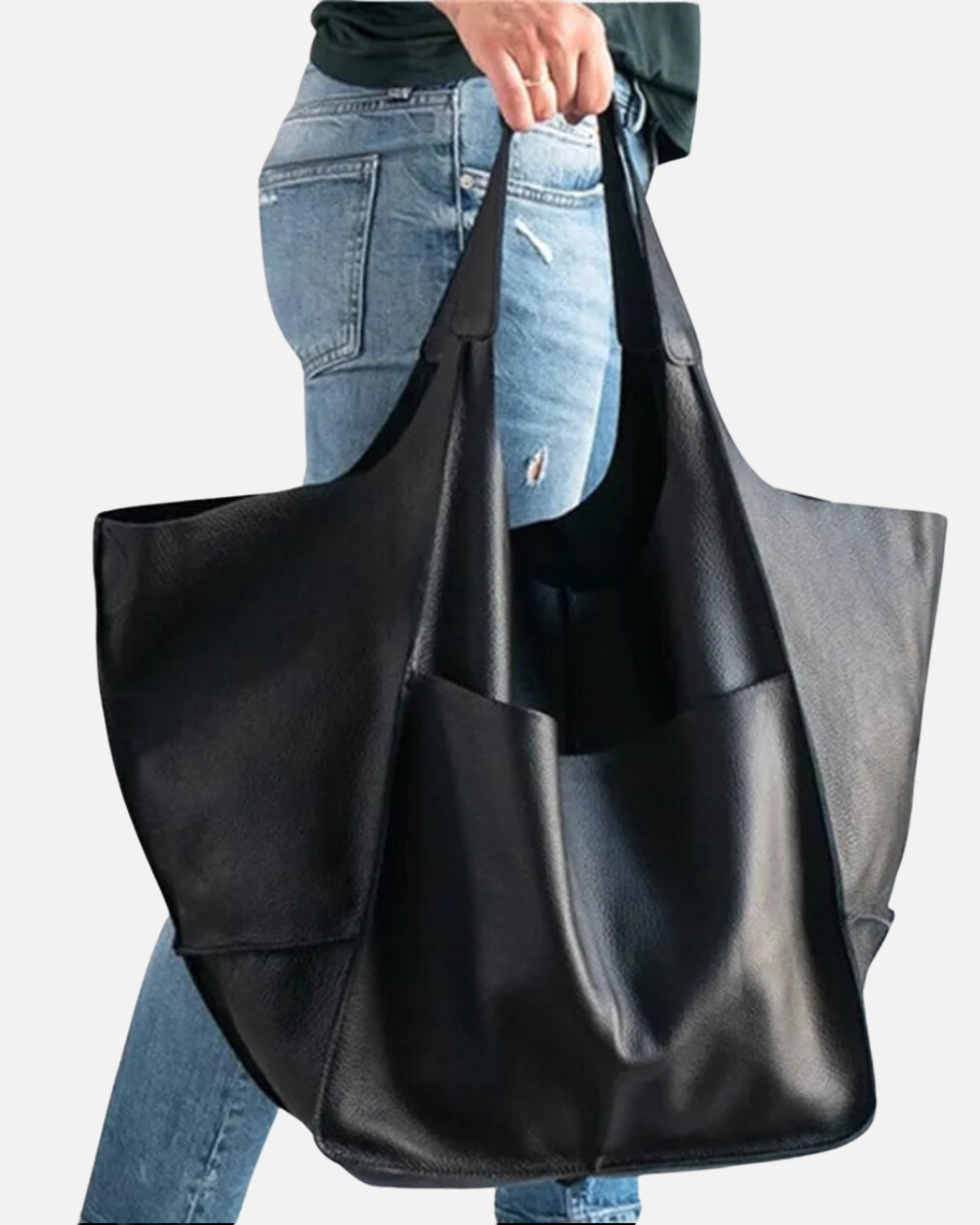 Oversized Leather Tote Bag