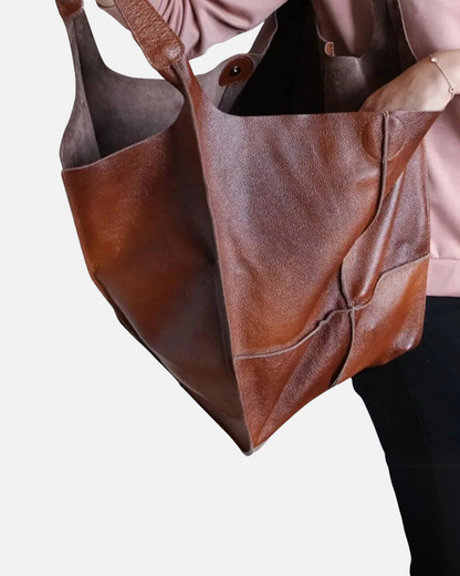 Oversized Leather Tote Bag