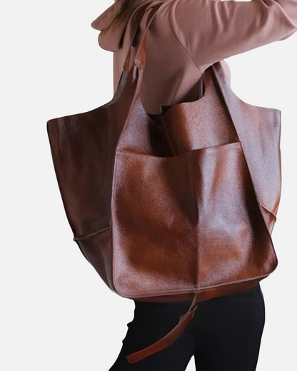 Oversized Leather Tote Bag