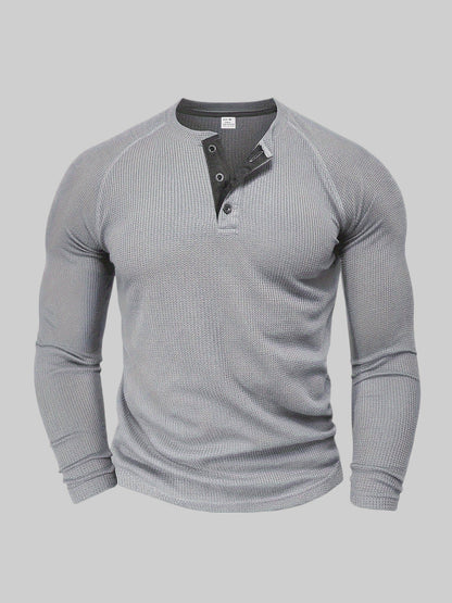 Gary Casual Ribbed Long Sleeve