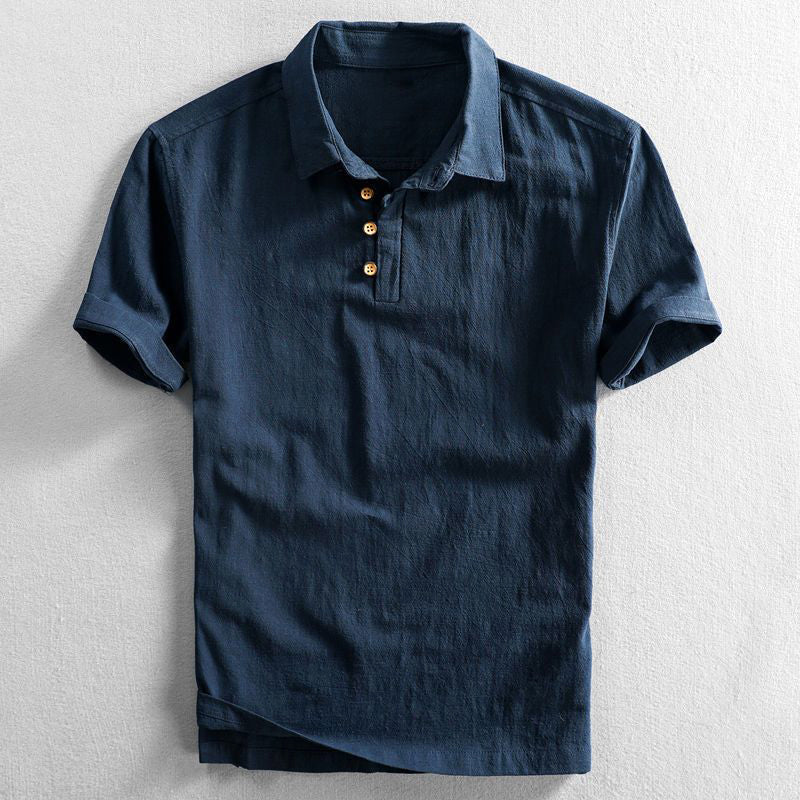 ROME - SUMMER LINEN POLO