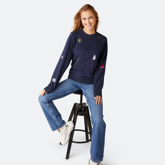 BEBEAU | CLASSIC BLUE CHRISTMAS SWEATSHIRT