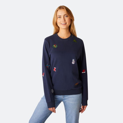 BEBEAU | CLASSIC BLUE CHRISTMAS SWEATSHIRT