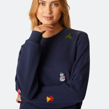 BEBEAU | CLASSIC BLUE CHRISTMAS SWEATSHIRT