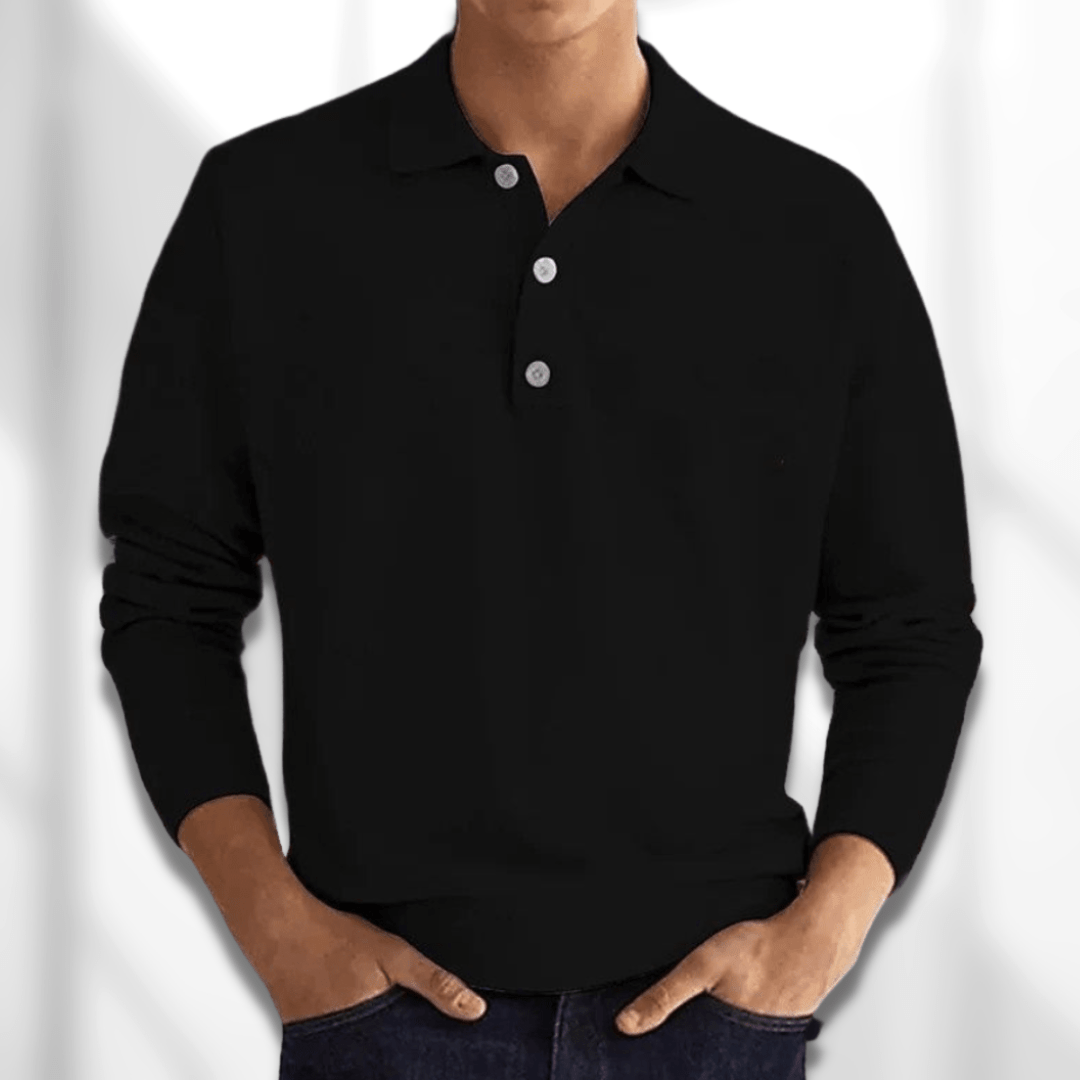 DAVID - LONG SLEEVE POLO SHIRT