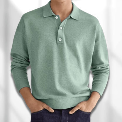 DAVID - LONG SLEEVE POLO SHIRT