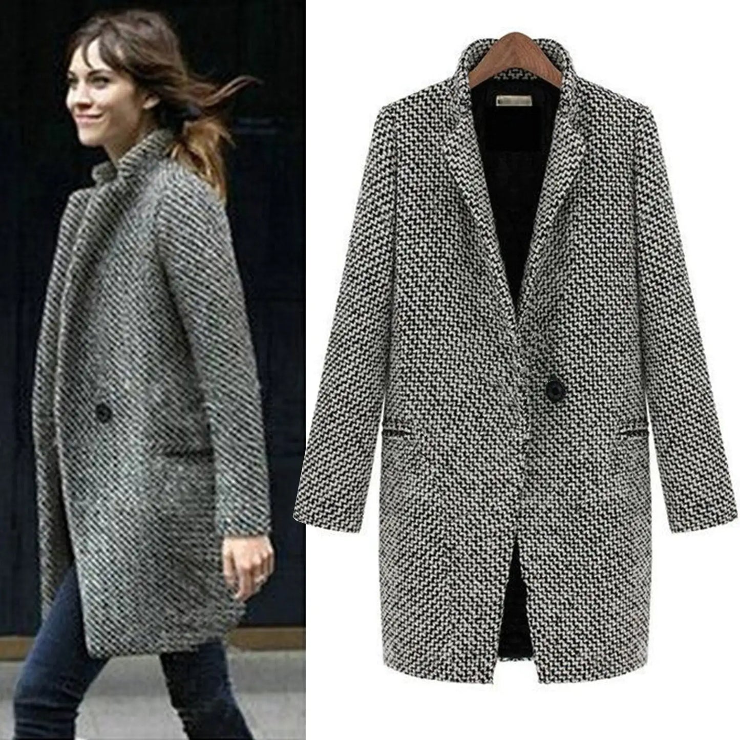 The Kensington Houndstooth Coat