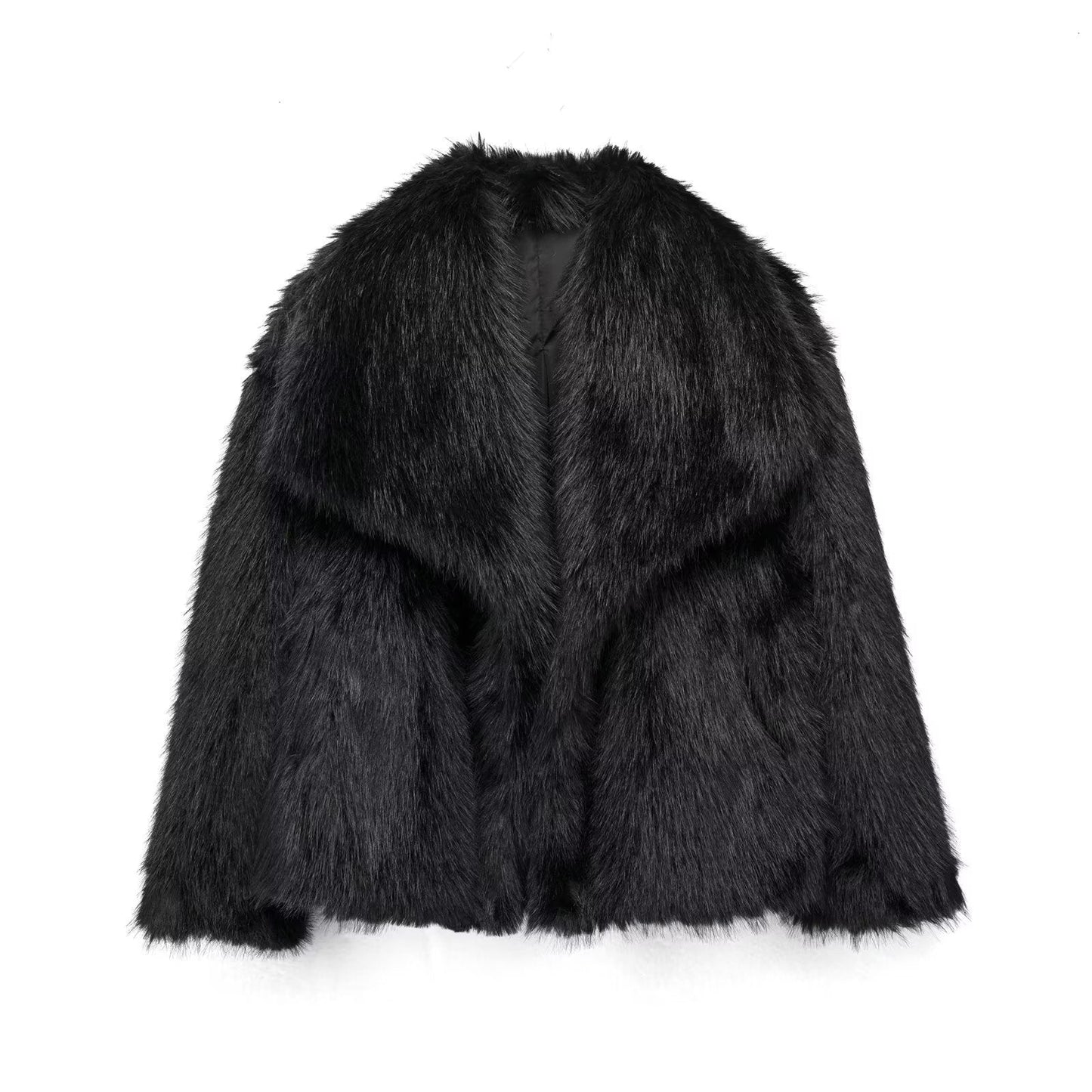 BEBEAU | Plush Faux Fur Statement Coat