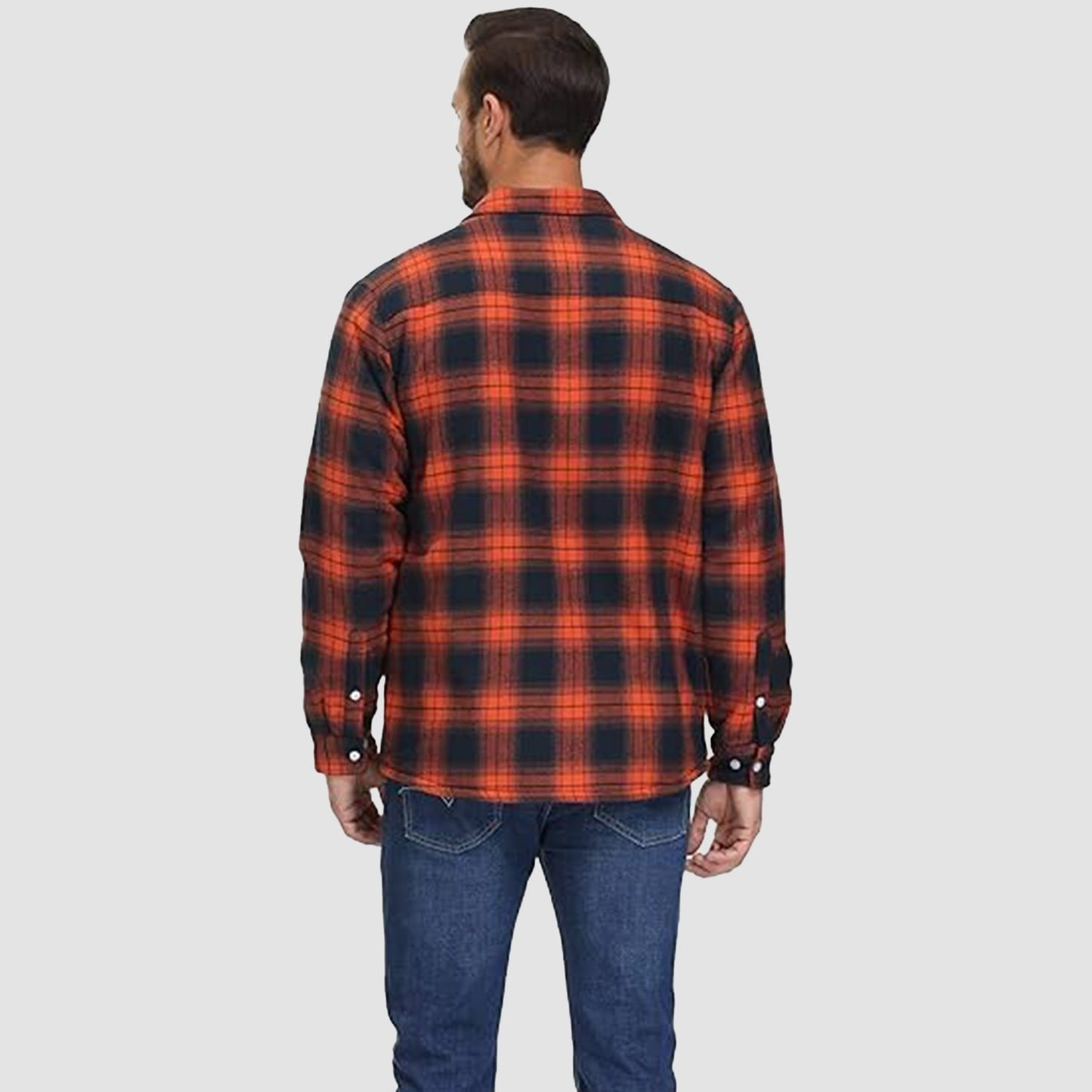 BE BEAU | Chris Lined plaid shirt jacket