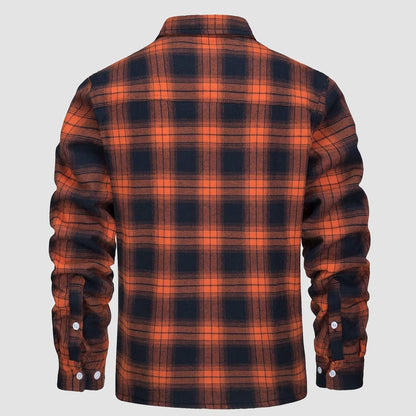 BE BEAU | Chris Lined plaid shirt jacket