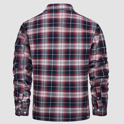 BE BEAU | Chris Lined plaid shirt jacket