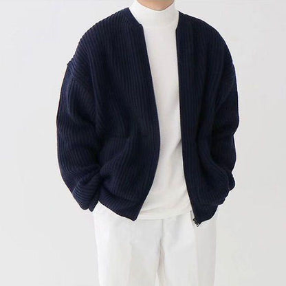 SINCLAIR - KNITTED RIBBED JACKET