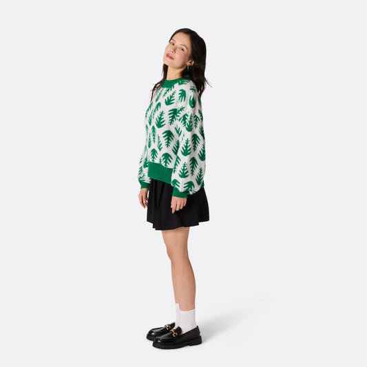 BEBEAU | OVERSIZED CHRISTMAS TREE SWEATER