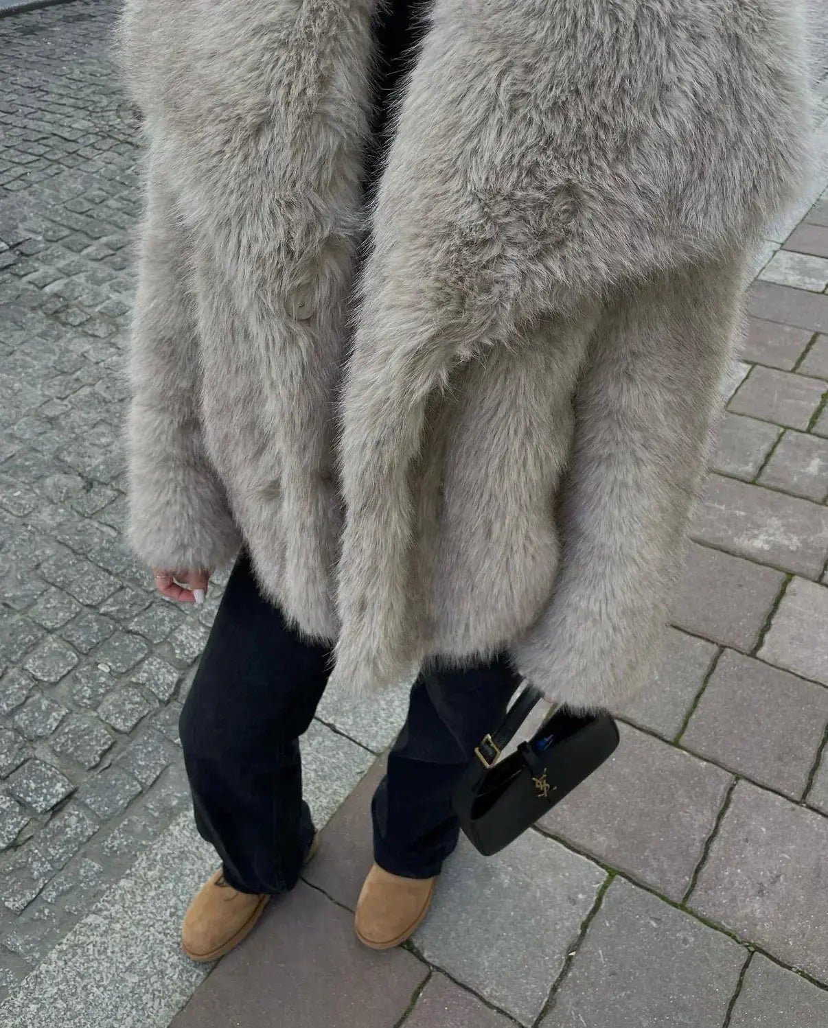 BEBEAU | Plush Faux Fur Statement Coat