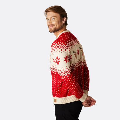 BEBEAU | RETRO REINDEER CHRISTMAS SWEATER