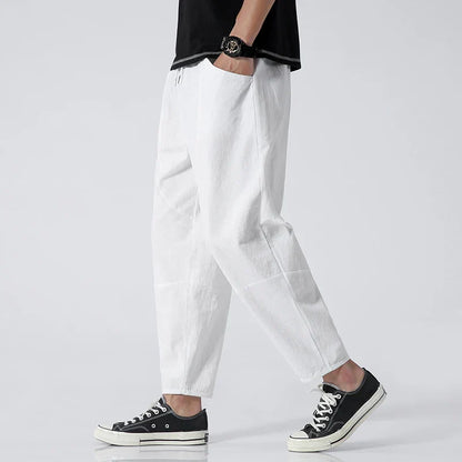 ALTAIR - SOLID LINEN TROUSERS