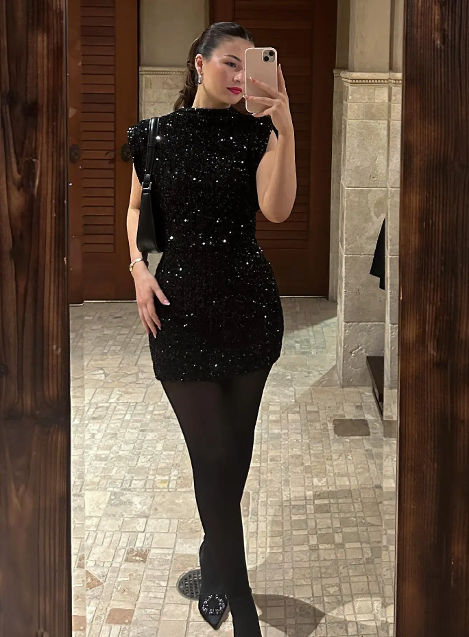 BEBEAU | SEQUIN BODYCON DRESS