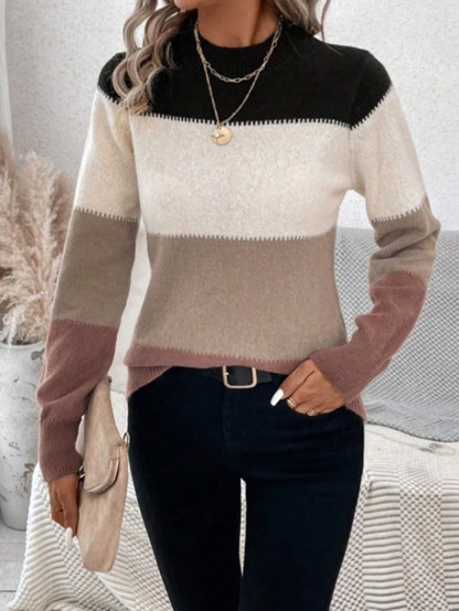 Morena - Contrast Knit Jumper