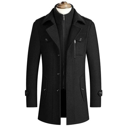 RYDER - LUXE FUNNEL NECK WOOL COAT