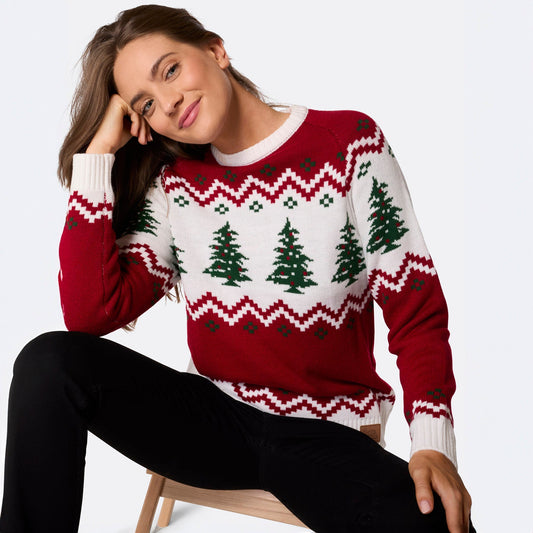 BEBEAU | RETRO CHRISTMAS TREE SWEATER