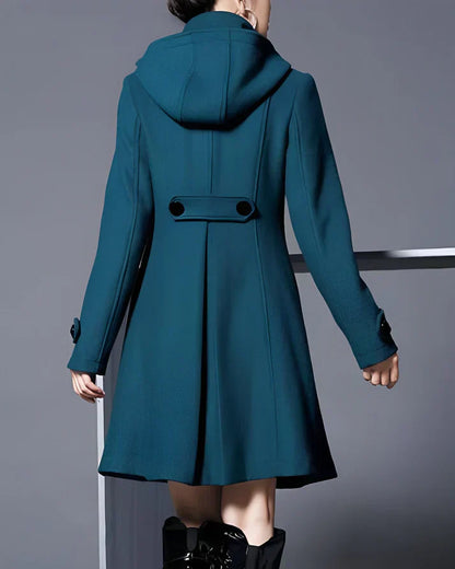 BEBEAU | MONTELLA™ | Elegant Wool Coat with Hood