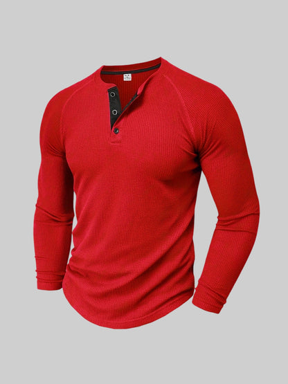 Gary Casual Ribbed Long Sleeve