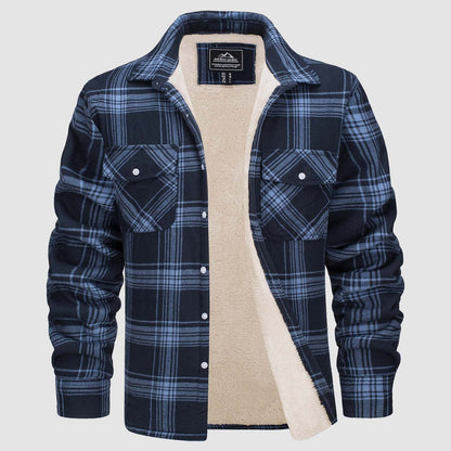 BE BEAU | Chris Lined plaid shirt jacket