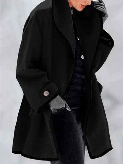 Melina - Windproof wool shawl collar jacket