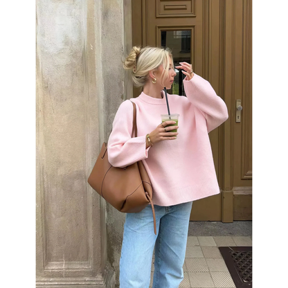 BEBEAU | BABY PINK COZY SWEATER