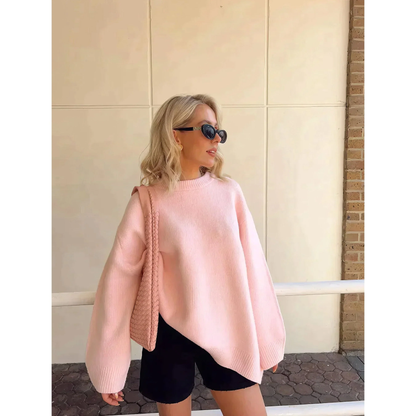 BEBEAU | BABY PINK COZY SWEATER