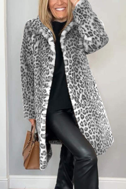 BEBEAU | DIANE - Leopard Print Coat