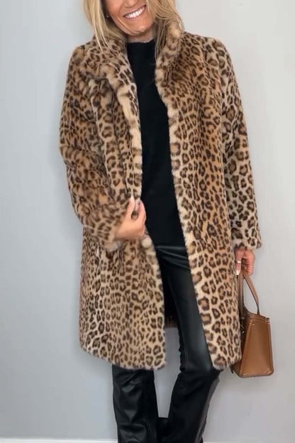 BEBEAU | DIANE - Leopard Print Coat