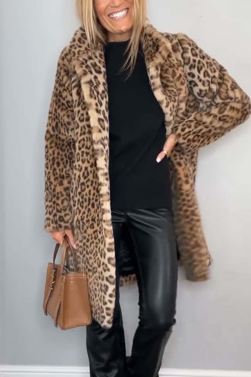 BEBEAU | DIANE - Leopard Print Coat