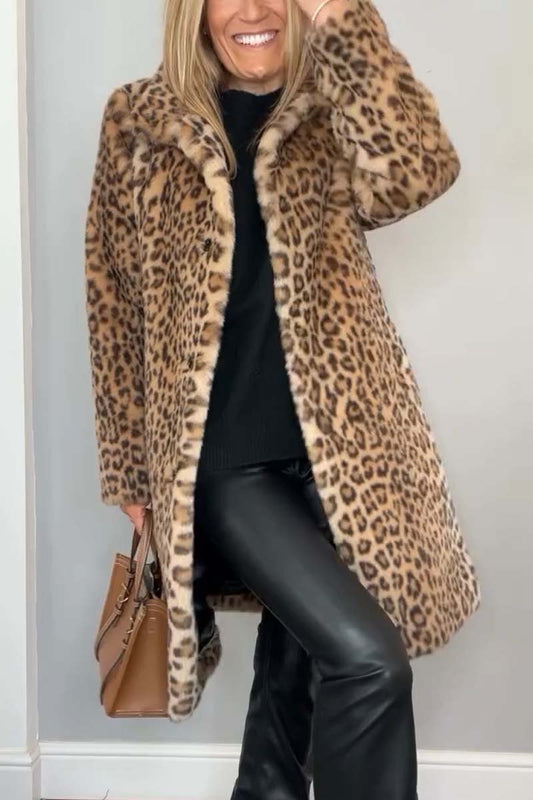 BEBEAU | DIANE - Leopard Print Coat