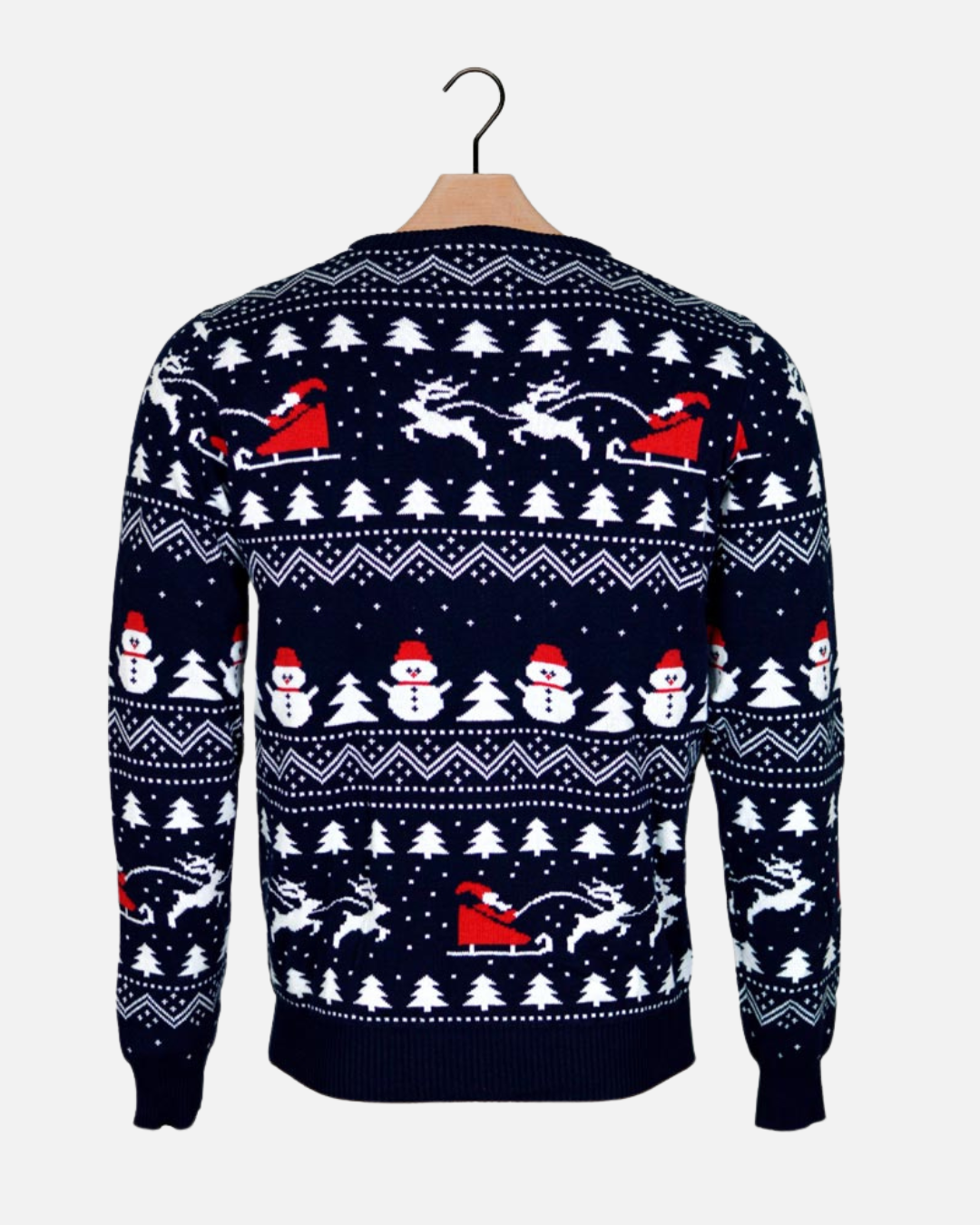 BE BEAU | Christmas Snow mens and Santa Jumper